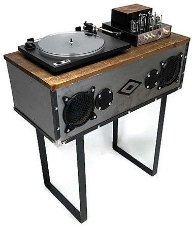 **SOLD OUT** Mini-PREMIER™ VintedgeCo™ INDUSTRIAL Turntable Record Player Console Speaker The Vintedge Co.