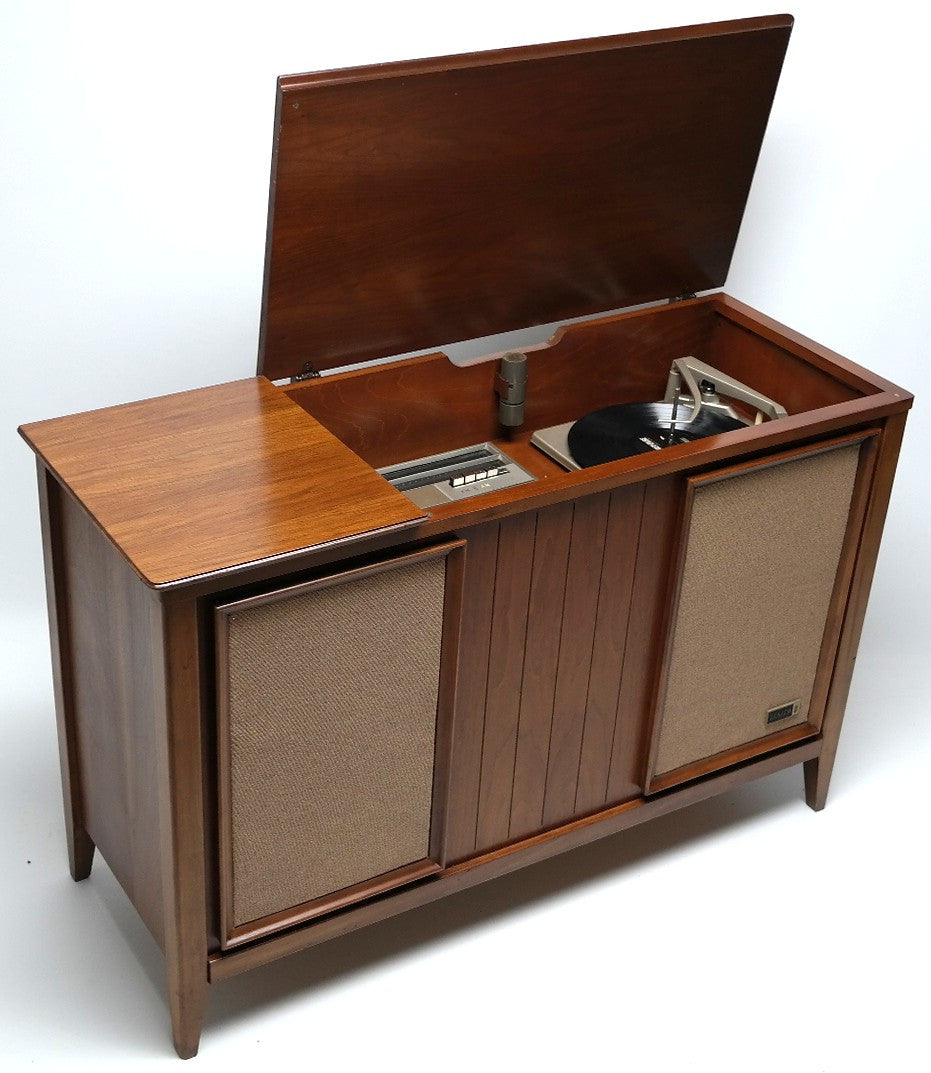 Mid Century Zenith Stereo Console Record Player Changer - Bluetooth -  AM/FM Tuner The Vintedge Co.