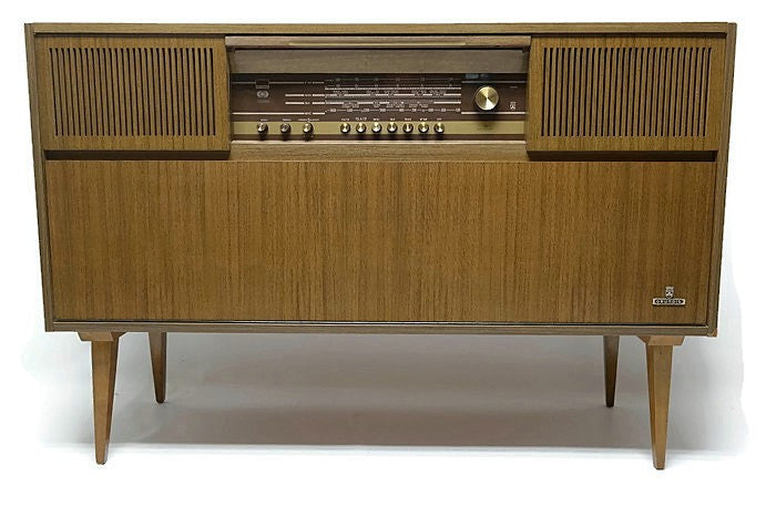Grundig Vintage Record Changer Stereo Console - AM/FM Tuner - Bluetooth The Vintedge Co.