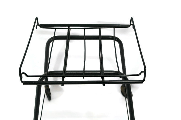 **SOLD OUT** - Vintage Black Metal Record Player Rolling Stand Holder The Vintedge Co.