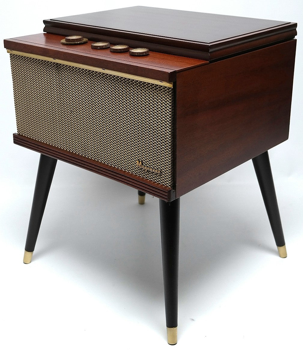 Mid Century Modern Magnavox Consolette Record Player Changer and Bluetooth The Vintedge Co.