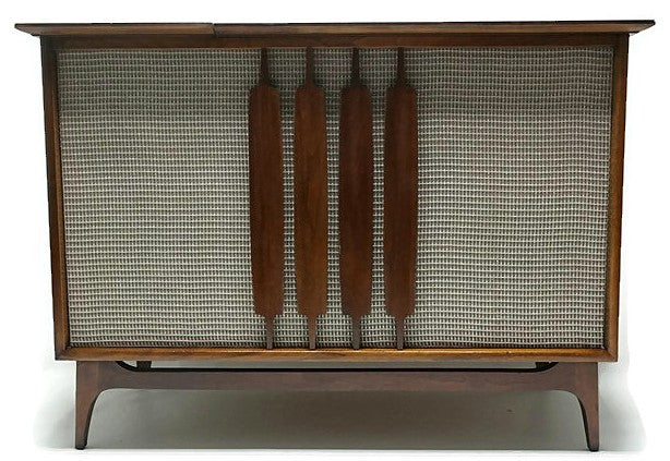 Mid Century Modern Westinghouse Vintage Stereo Console - Record Changer - AM/FM Tuner - Bluetooth The Vintedge Co.