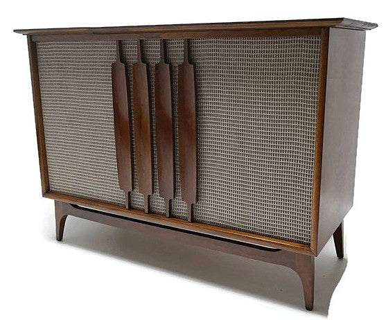 Mid Century Modern Westinghouse Vintage Stereo Console - Record Changer - AM/FM Tuner - Bluetooth The Vintedge Co.