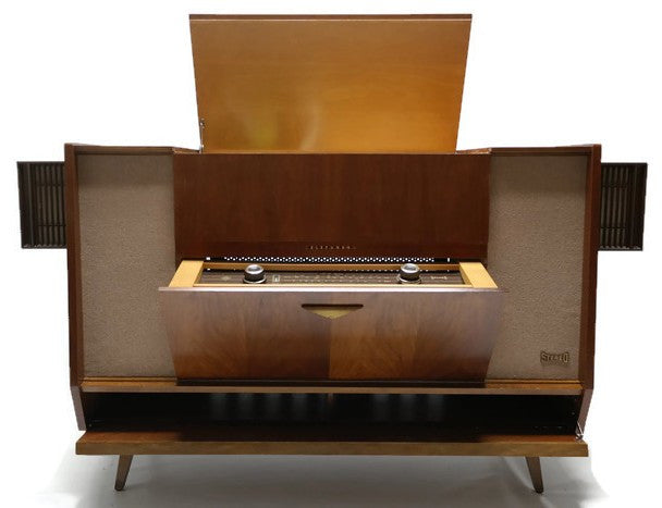 Mid Century Modern Telefunken Vintage Stereo Console - Record Changer - AM/FM Tuner - Bluetooth The Vintedge Co.
