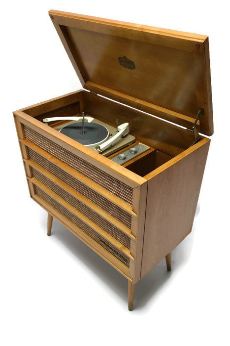Mid Century Modern RCA Orthophonic Vintage HI FI Record Player - Record Changer - Bluetooth The Vintedge Co.