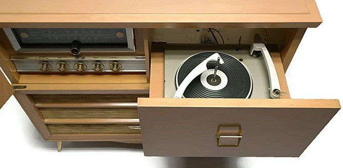 RCA Blonde SHF-3 Vintage Record Changer Hi Fi  Console - AM/FM Tuner - Bluetooth The Vintedge Co.