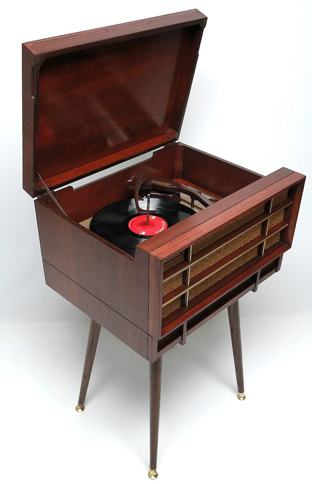 Mid Century Webcor Record Player Consolette The Vintedge Co.