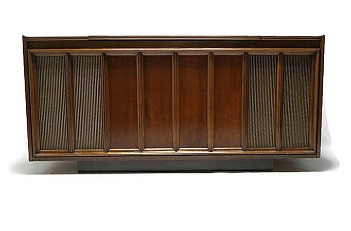 Mid Century Modern GE Vintage Stereo Console - Record Player Changer - AM/FM Tuner - Bluetooth The Vintedge Co.