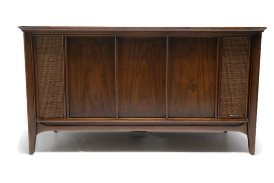 Mid Century Modern Magnavox Astrosonic Vintage Stereo Console - Record Player Changer - AM/FM Tuner - Bluetooth The Vintedge Co.