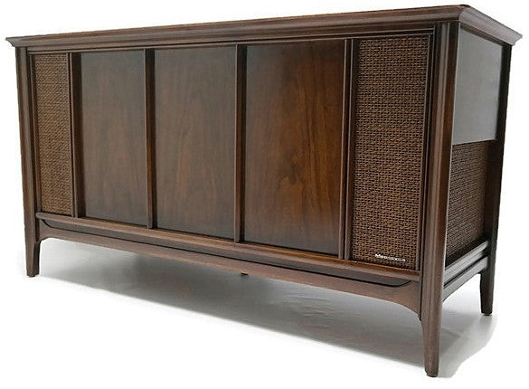 Mid Century Modern Magnavox Astrosonic Vintage Stereo Console - Record Player Changer - AM/FM Tuner - Bluetooth The Vintedge Co.