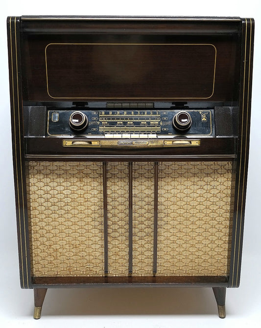 Mid Century Modern Hi Fi Grundig Console - Bluetooth - Record Changer - AM/FM/SW -Tube Amplifer The Vintedge Co.