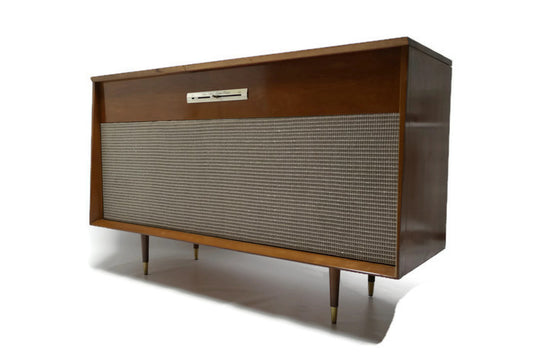 **SOLD OUT** VintedgeCo™ - TURNTABLE READY SERIES™ - Mid Century WEBCOR Vintage Stereo Console Wood Cabinet The Vintedge Co.