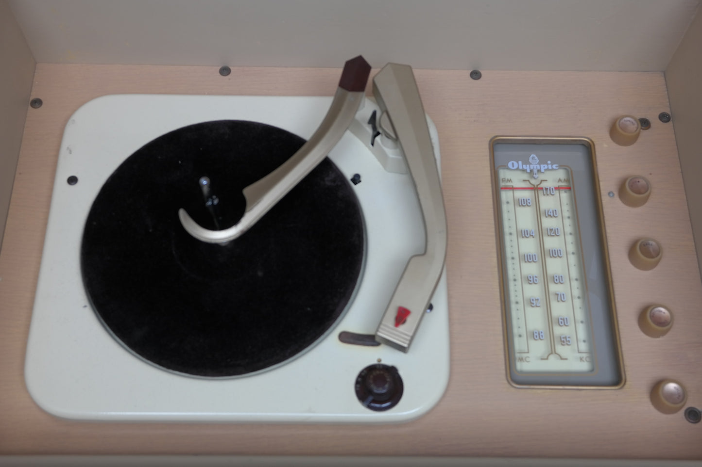 **SOLD OUT**  Olympic 50s Vintage Record Changer Hi Fi Console - Bluetooth The Vintedge Co.