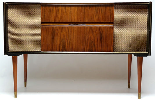 Mid Century Modern Grundig Majestic Stereo Console Record Changer - AM/FM - Bluetooth The Vintedge Co.