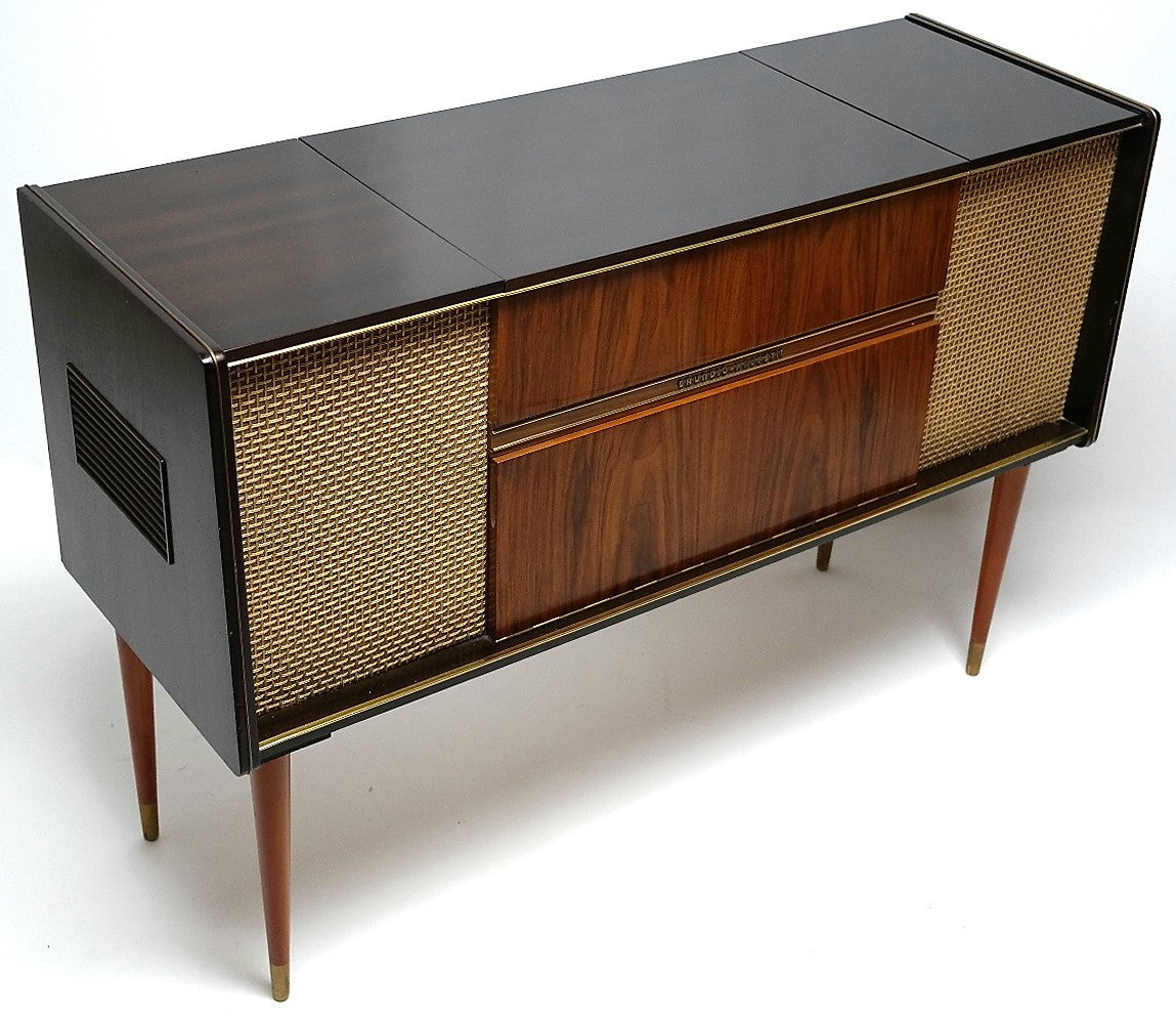 Mid Century Modern Grundig Majestic Stereo Console Record Changer - AM/FM - Bluetooth The Vintedge Co.