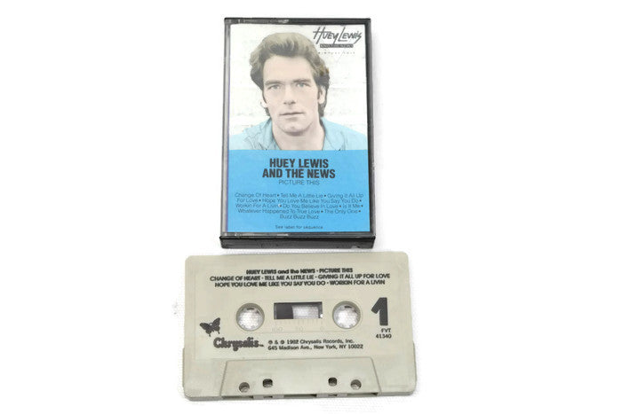 HUEY LEWIS & THE NEWS - Vintage Cassette Tape - PICTURE THIS The Vintedge Co.