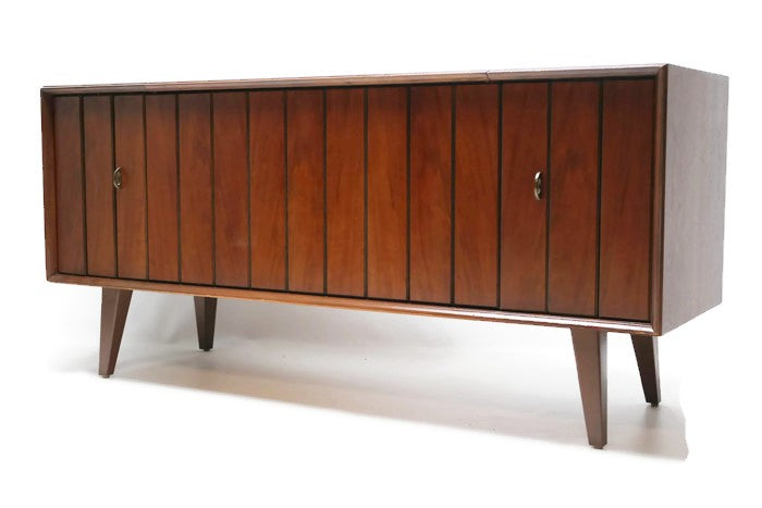 **SOLD OUT**  ZENITH Mid Century Louver Door Record Player Changer Stereo Console The Vintedge Co.