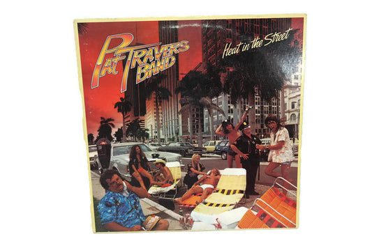 PAT TRAVERS - Vintage Record Vinyl Album - HEAT IN THE STREET The Vintedge Co.