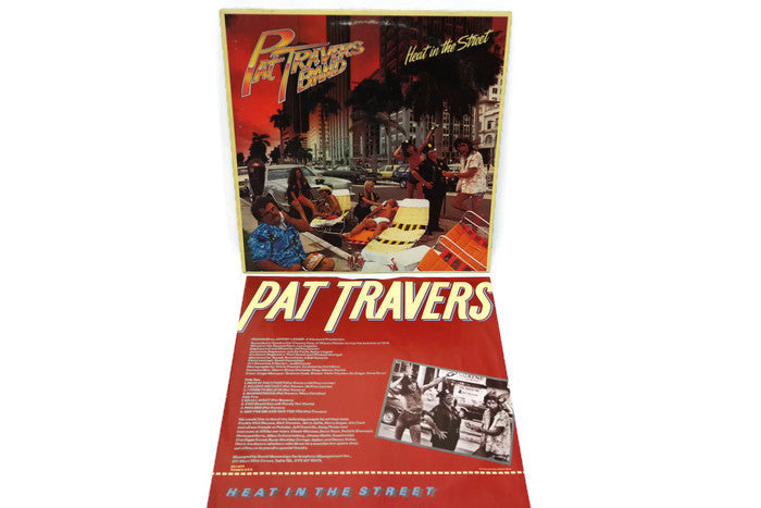PAT TRAVERS - Vintage Record Vinyl Album - HEAT IN THE STREET The Vintedge Co.