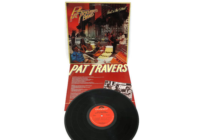 PAT TRAVERS - Vintage Record Vinyl Album - HEAT IN THE STREET The Vintedge Co.