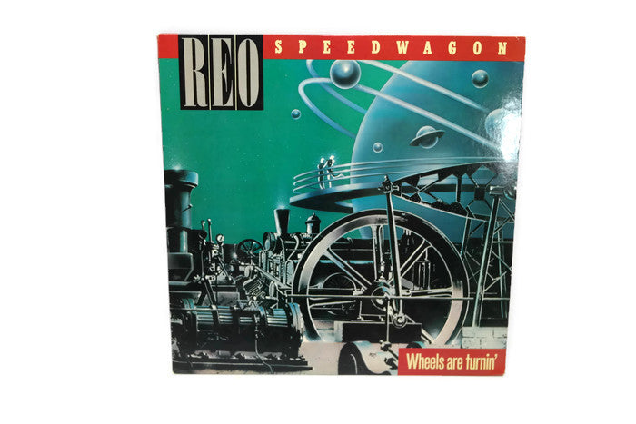 REO SPEEDWAGON - Vintage Record Vinyl Album - WHEELS ARE TURNIN' The Vintedge Co.