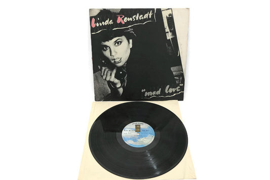 LINDA RONSTADT - Vintage Record Vinyl Album - MAD LOVE The Vintedge Co.