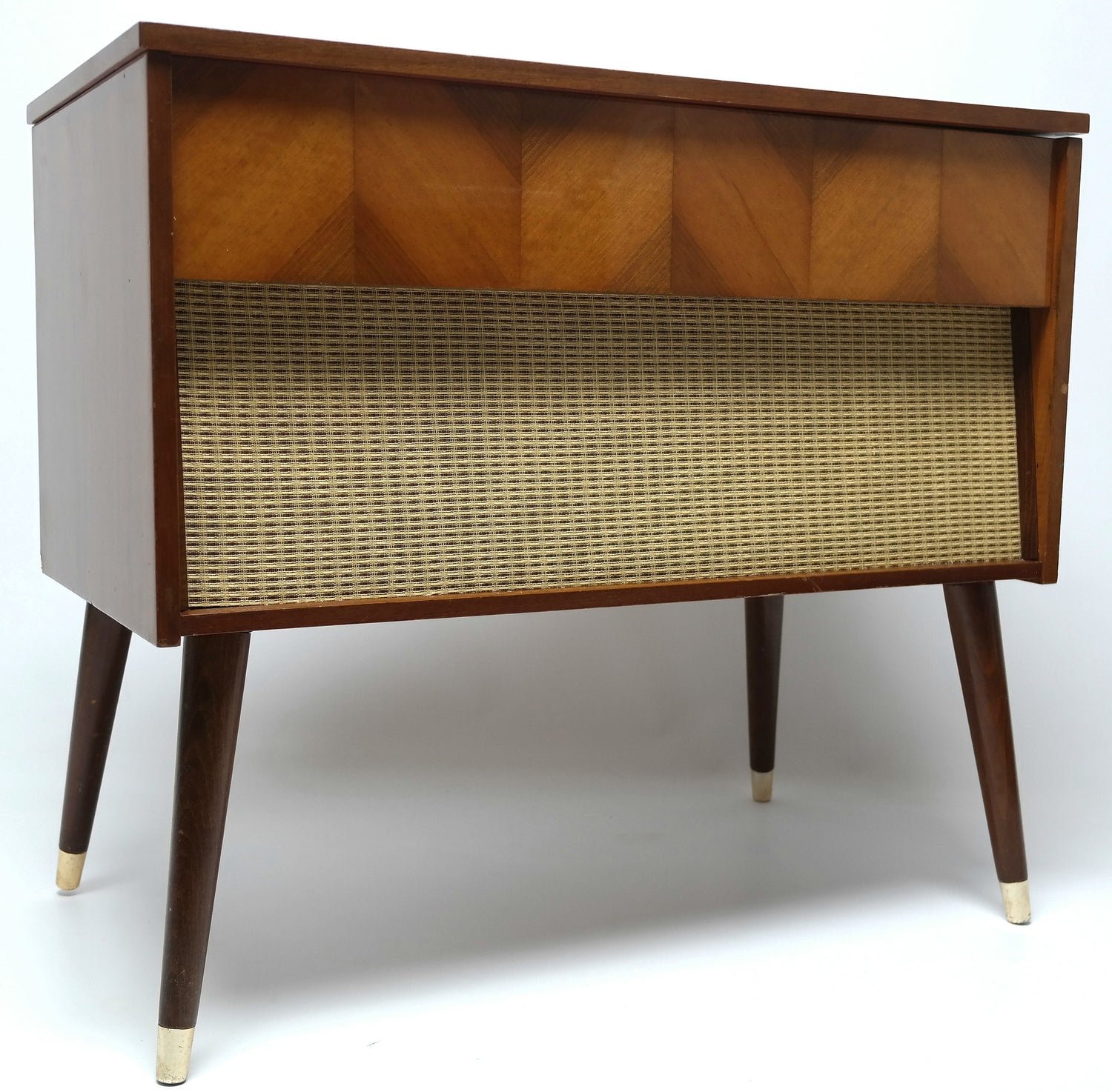 Mid Century Modern Morse Consolette Record Player and bluetooth The Vintedge Co.