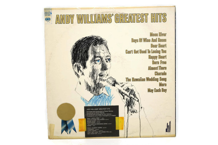 ANDY WILLIAMS - Vintage Record Vinyl Album - GREATEST HITS The Vintedge Co.