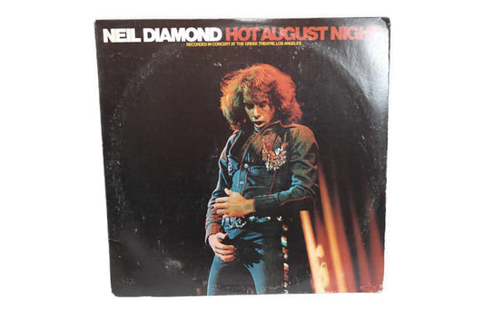 NEIL DIAMOND - Vintage Record Vinyl Album - HOT AUGUST NIGHT The Vintedge Co.