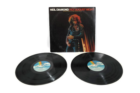 NEIL DIAMOND - Vintage Record Vinyl Album - HOT AUGUST NIGHT The Vintedge Co.