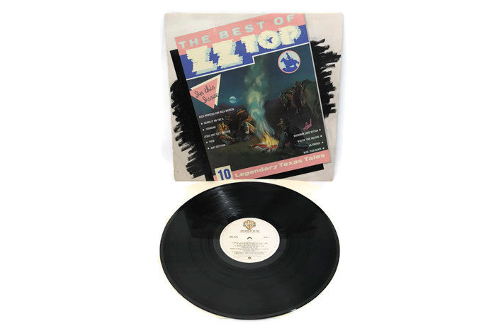 THE BEST OF ZZ TOP - Vintage Vinyl Record Album - LEGENDARY TEXAS TALES The Vintedge Co.