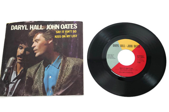 HALL & OATES - Vintage Record Vinyl Album - SAY IT ISN'T SO The Vintedge Co.