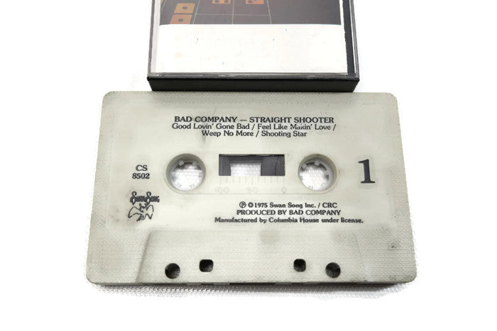 BAD COMPANY - Vintage Cassette Tape - STRAIGHT SHOOTER The Vintedge Co.