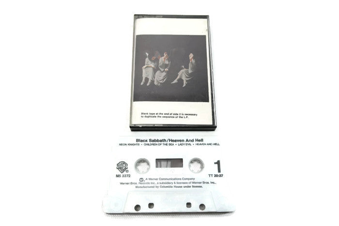 BLACK SABBATH - Vintage Cassette Tape - HEAVEN AND HELL The Vintedge Co.
