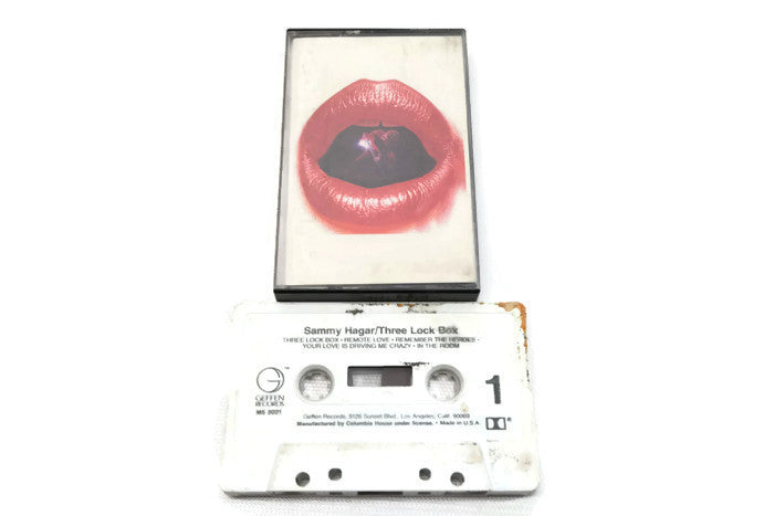 SAMMY HAGAR - Vintage Cassette Tape - THREE LOCK BOX The Vintedge Co.