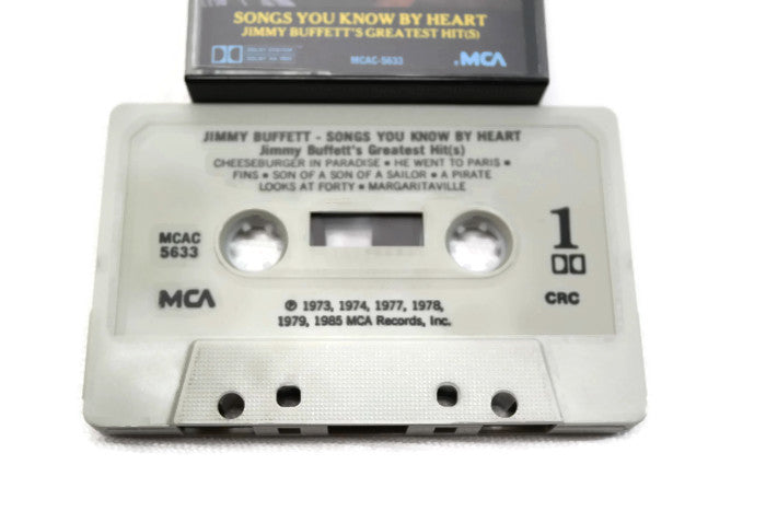 JIMMY BUFFETT - Vintage Cassette Tape - SONGS YOU KNOW BY HEART The Vintedge Co.