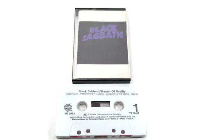BLACK SABBATH - Vintage Cassette Tape - MASTER OF REALITY The Vintedge Co.