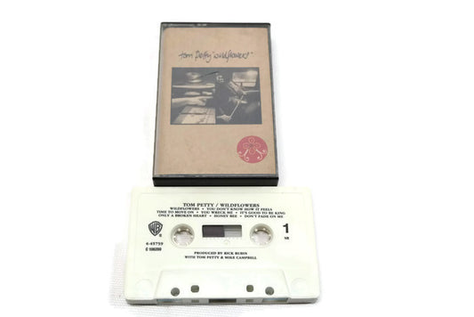 TOM PETTY - Vintage Cassette Tape - WILDFLOWERS The Vintedge Co.