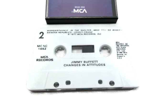 JIMMY BUFFETT - Vintage Cassette Tape - CHANGES IN ATTITUDES The Vintedge Co.