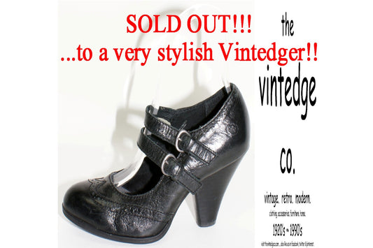 SOLD - Retro Mary Jane Heels The Vintedge Co.