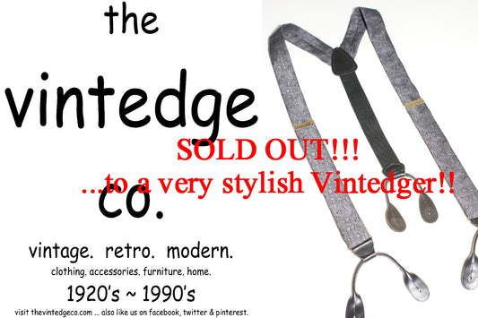 SOLD - Vintage Mens Suspenders The Vintedge Co.