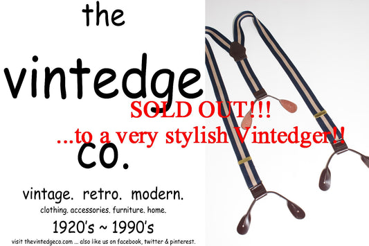 SOLD - Vintage Mens Suspenders The Vintedge Co.