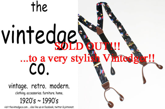 SOLD - Vintage Mens Suspenders The Vintedge Co.