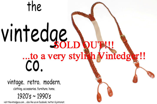 SOLD - Vintage Mens Suspenders The Vintedge Co.