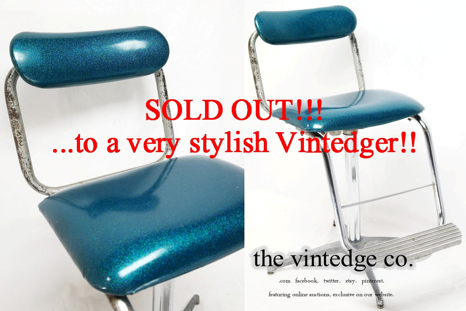 SOLD - Industrial Barber Chair The Vintedge Co.