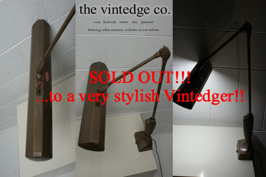 SOLD - MCM Industrial Lamp The Vintedge Co.