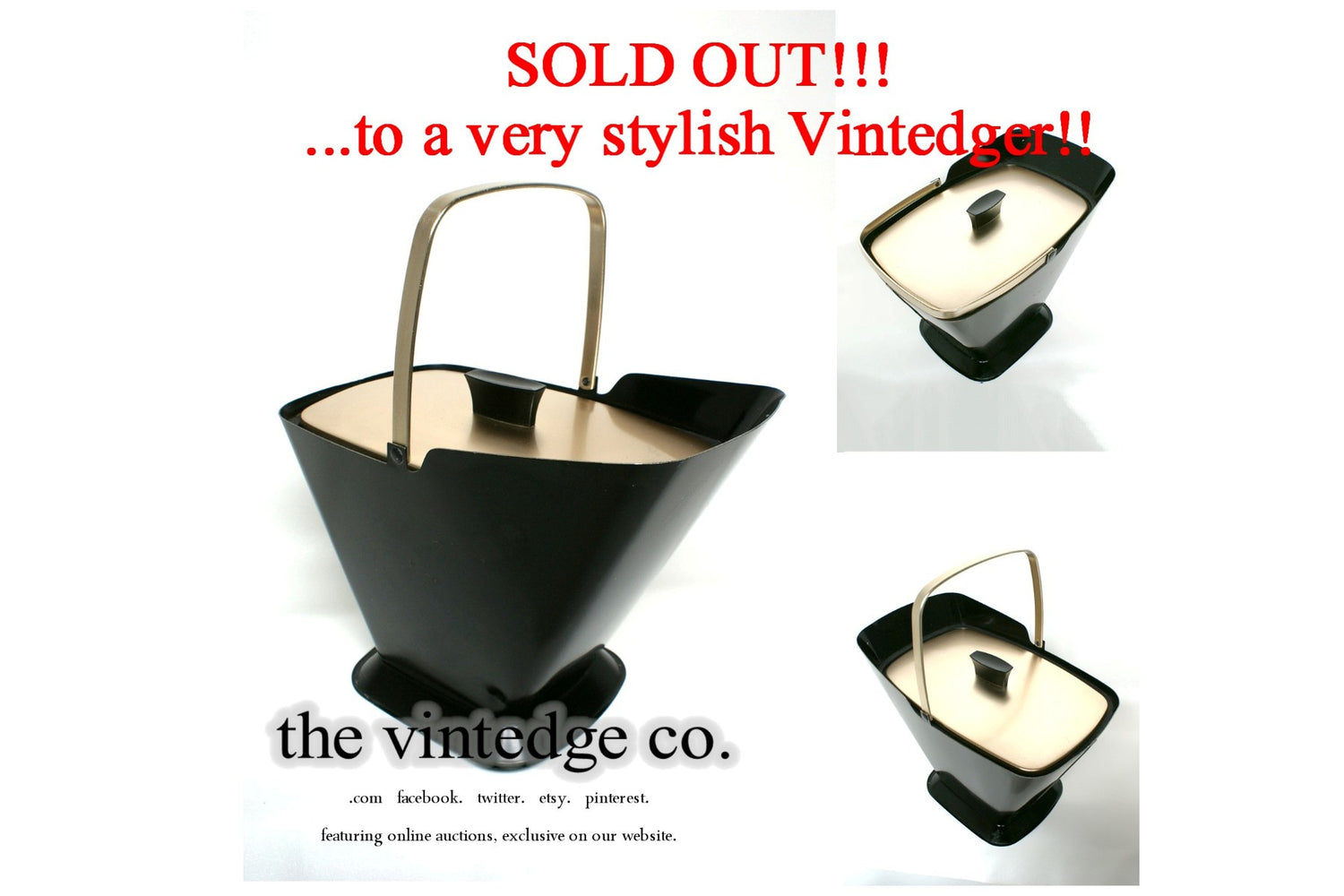 SOLD - MCM Ice Bucket The Vintedge Co.