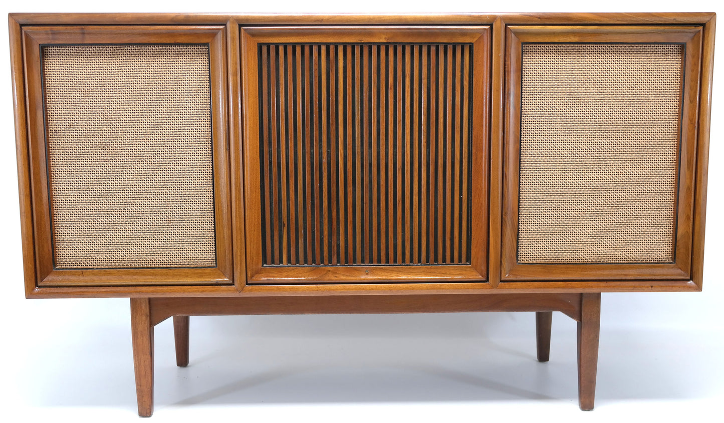 Mid Century Modern Motorola STEREO CONSOLE- 60's - Record Player - Bluetooth - AM FM Tuner The Vintedge Co.