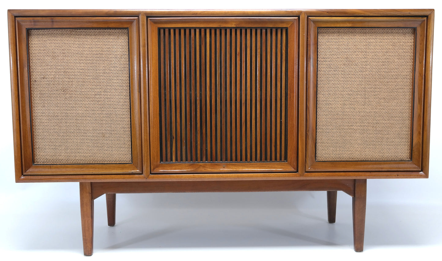 Mid Century Modern Motorola STEREO CONSOLE- 60's - Record Player - Bluetooth - AM FM Tuner The Vintedge Co.