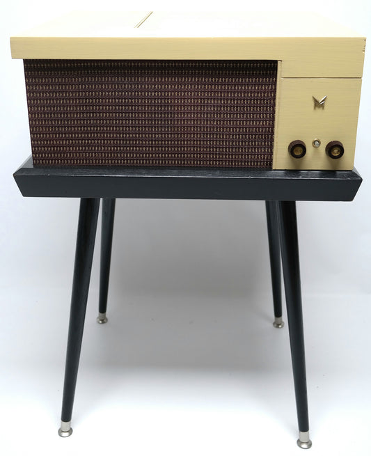 Mid Century Modern Blonde Voice of Music 560 Record Player w/Bluetooth The Vintedge Co.